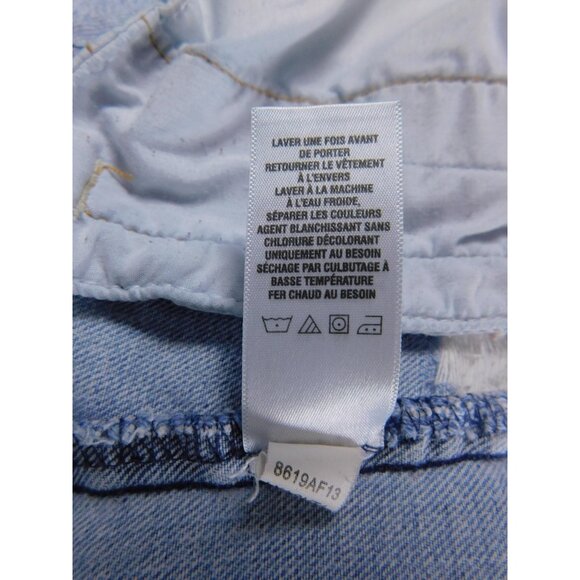 Aeropostale Denim Jacket Womens Medium Light Wash Distressed Trucker Blue - Picture 11 of 12